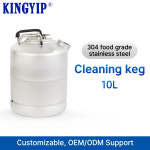 304 스테인리스 스틸 공예 맥주 시스템 청소 통 양조장 탱크 다양 스피어 적합 1 2 3/4 커넥터 포함 10L 15L : 엠엔제이22