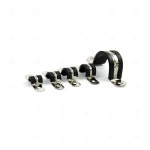 파이프 고정 브라켓 새들 양새들 밴드 케이블 전선 호스 주름관 밴딩 고정 고무 코팅 스텐 클램프 섀들 반도 소켓 클립 홀더 타이 U클립 6mm... 