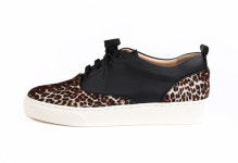 [마지앤바질리] F8156 부드러운 착화감 스니커즈 데일리 가죽 태보 송치 콤비 끈 슬립온 여성 수제화 : 마지앤바질리