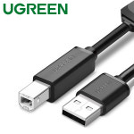 유그린 USB 2.0 A to B 타입 프린터 리피터 케이블 15m, 1개 : 유그린스토어