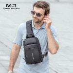 Mark Ryden 남성용 방수 슬링백 도난 방지 크로스바디 백 97 인치 패드 패션 숄더백 메신저 백 신제품 : 백령상회