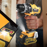 임팩 드릴 BINGK 브러시리스 전기 임팩트 3 in 1 무선 스크루 드라이버 핸드 Makita1821V 배터리 전동 공구 13mm : 엠엔제이22