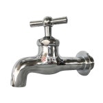 일자 철 수도꼭지 가로꼭지 20A 온수 냉수 수도가랑 수도 수전 꼭지 베란다 : 철모아