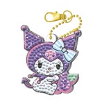 산리오 어린이 보석십자수 쿠로미 캐릭터키링 : 핑크나라