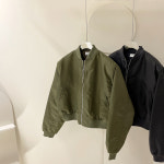 [J0884] 데일리수잔 오버핏 베이직 항공 점퍼 (어깨패드) : 데일리수잔