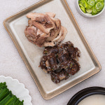 100% 국내산 돼지 고기 병천 토종 순대 내장 한우 사골 순대국 맛집 순대 국밥 순댓국 밀키트 833g 3팩 : 은이세끼