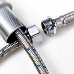 세면대호스 고압 연장 부품 조무 스테인레스 스틸 골판지 파이프는 물 입구 호스 화장실 샤워 냉온수 수도꼭지 가구를 연장하기 위해 땋을 수... 