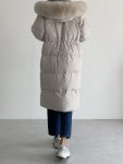 [1장세일]23FW JCOCO 제이코코/사가폭스 후드 롱 구스 점퍼  베이지 : 앤드루디아
