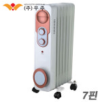 우주전열 전기 라디에이터 7핀 안전난방 이동식 WJR-007TB (1.5KW) : 대익TECH