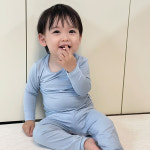 배꼽손 아기내복 키즈 겨울 아동 유아 아기 히트 발열 실내복 : 배꼽손실내복