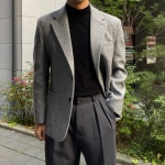울 블레이저 울자켓 가다마이 : 미니멀네즈