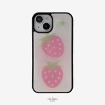 아이폰16 [Big Strawberry] 빅딸기 에폭시 범퍼 케이스 아이폰 갤럭시 폰케이스 : 스위트피 스튜디오