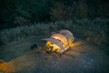 노스피크 아케디아 맥스 올리브그레이 하이브리드 에어 텐트 : 캠핑 큐브