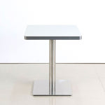 디자인식탁 커피숍테이블 600 실버엣지 테이블 카페사각테이블 2인 업소 정사각 : 리퍼스