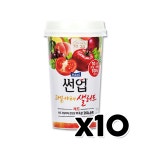 매일썬업 과일야채샐러드 레드 컵음료 190ml x 10개 : 동행원샵