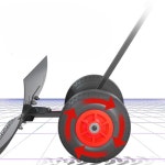 너까래 눈밀대 눈치우기 장비 눈삽 바퀴 이동식 : 미느딩