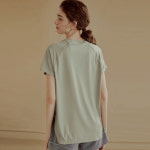 오버핏 여성 반팔 요가복 상의 필라테스상의 요가 반팔 : 바디 초이스