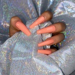 베뉴네일 피치 주스 롱코핀 네일팁 : BENEW NAIL