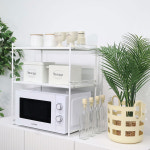 이케아 전자레인지선반 커피머신 미니오븐 렌지선반 받침대 아브스테그 : 위시플레이스 리빙