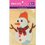펠트 눈사람 유니아트 환경구성 교실 꾸미기 Felt Model - Snowman 어린이집 유치원 초등학교 학원 인테리어 교실 Decorating a felt... 
