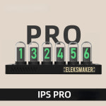 글로우 튜브 디지털 시계 레트로 빈티지 LED 데스크탑 Elekstube Ips 닉시 테이블 홈 장식 럭셔리 선물 : 뚜꾸몰