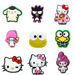 산리오 악어 참 헬로 키티 PVC 세트 버클 귀여운 동물 장식품 신발 만화 액세서리 일본 카와이 도매 FR0020 : 다시올마트