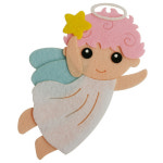 펠트 천사 분홍 환경구성 교실 꾸미기 Felt Model - Angel Pink 어린이집 유치원 초등학교 학원 인테리어 교실 Decorating a felt... 