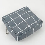 편리한 휴대 공간 분리 미니 화장품 팩트 생리대 정리 간편 수납 파우치 : 골라보래이션