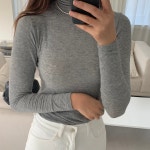 얇은목폴라 목폴라티 면목폴라 텐셀 이너목티 : 어썸아워즈