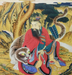 [D10] 산신탱화 4자X4자 : 제천불교백화점