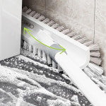 웰스홈 디자인특허 V형 욕실청소솔 화장실 바닥 타일 틈새청소 긴 손잡이 브러쉬 : wellshome