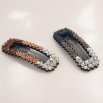 [갤러리아] 제이로렌 H0568 Three Tone 큐빅 헤어 똑딱이 핀 : 갤러리아백화점