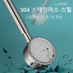 튼튼한 샤워기헤드 수압상승  스테인리스강 샤워 헤드 고압 핸드헬드 욕실 벽걸이 가압 절수 강우 : 행복한쇼핑디케이몰