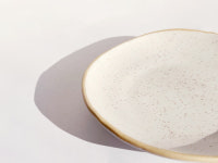 오트밀 비정형 접시 14.5cm : 도자기공방 노원