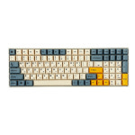 맥 키캡 145 살구 옐로우 염료 하 어 TKL GK61 64 68 75 96 GMMK MX 키보드용 두꺼운 PBT 체리 프로필 키 캡 : 엠엔제이23