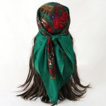 여성 여자 털 체크 목도리 머플러 짧은 숏 쁘띠 겨울 순면 헤어 스카프 손수건 인쇄 사각 머리 반다나 작은 목 히잡 레이디 걸 : 해외직구존