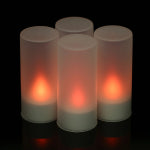 usb 촛불 크리스마스 결혼식 훈장 해 무불꽃 LED 전기 재충전 용 다채로운 Tealight 초 4/6/12 pc : 엠엔제이23