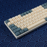 맥 키캡 145 살구 옐로우 염료 하 어 TKL GK61 64 68 75 96 GMMK MX 키보드용 두꺼운 PBT 체리 프로필 키 캡 : 엠엔제이23
