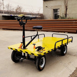 전동 수레 양방향 플랫 베드 자전거 4 륜 전기 왜건 카고 카트 사육 농장/시장 다용도 워크샵 트럭 : 엠엔제이22