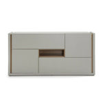 모던 고급 인테리어 다용도 장식장 미닫이 선반 안방 원룸 거실 주방 현관 공간 거치대 넓은 폭 우드 나무 와이드 그레이 여닫이 도어 수납장... 