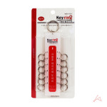 헬스짐용품 사물함비상고리 락커룸키링 악세사리홀더 열쇠묶음 12걸이 35x150mm : 세모부