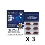 네츄럴플러스 루테인지아잔틴오메가30캡슐 3통 EPA+DHA, 6종 비타민과 미네랄 3개월분 : 스포츠팍테크