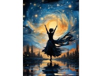 4종 DIY 명화그리기 유화그리기 세트 여인 뒷모습 발레 밤 야경 아이러브페인팅 캔버스 액자 프레임포함 그림 포스터 G0084 : 포에버16