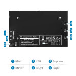 LCD IPS 디스플레이 HDMI 호환 터치 스크린 케이스 포함 라즈베리 파이 3 4 PC 휴대용 모니터용 1024x600 해상도 7 인치 : 뚜꾸몰