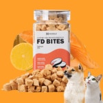 강아지 동결건조 야채 연어 트릿 다이어트 고양이 간식 채소 큐브 80g : 댕니크