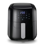 튀김기 1400W 5L 전기 딥 프라이어 에어 디지털 LED 터치 스크린 타이머 온도 제어 주방 용품 : 우동고양이