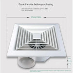 욕실 배기 선풍기 천장 환풍기 창 벽 장착 교체 기류 추출기 가정용 파이프 덕트 팬 6 인치 8 10 : 더블유컴퍼니M