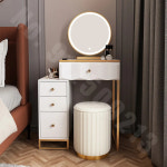 침실 소형 화장대 50 좁은 60cm 모던한 미니멀리스트 북유럽 메이크업 캐비닛 가정용 가구 : 더블유컴퍼니M