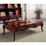 우드 인테리어 짙은 원목 수납 서랍장 거실 테이블 : HERCHA MALL