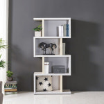 4단 퍼즐책장 거실책꽂이 보조 북카페 디자인책장 : 리빙하우징